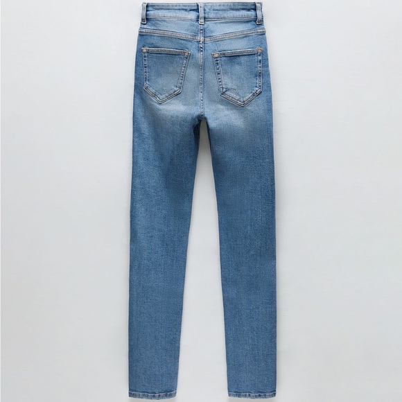 NWT- ZARA PREMIUM SLIM FULL LENGTH JEANS IN SENTINEL BLUE- SIZE 36 - Picture 2 of 7